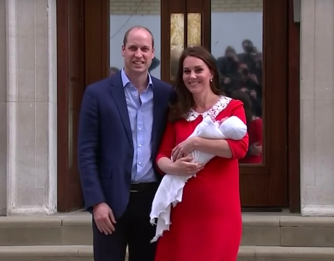 Prince William, Kate Middleton and Prince Louis