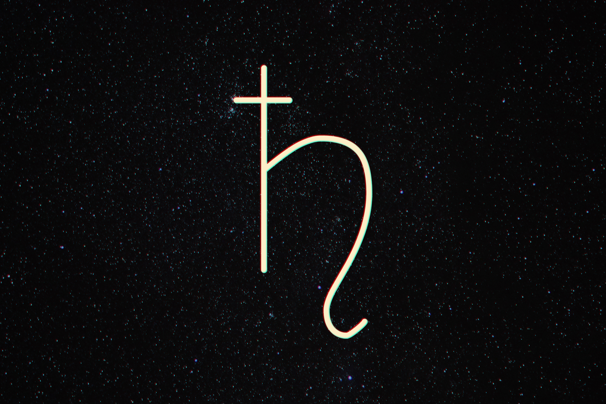 astrological saturn symbol