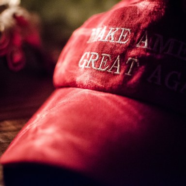 White Hoods Are Making A Comeback In The Form Of Red Hats