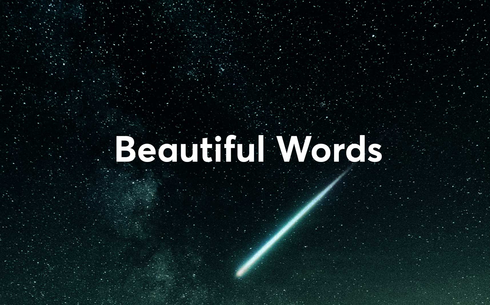 38 Most Beautiful English Words