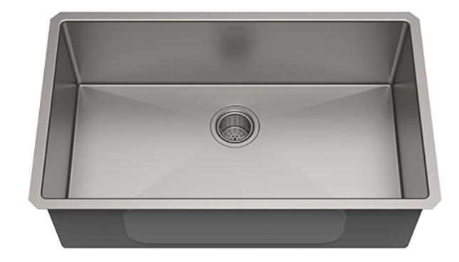 Kraus Standart PRO 32-inch 16 Gauge Undermount Single Bowl Stainless Steel Kitchen Sink, KHU100-32