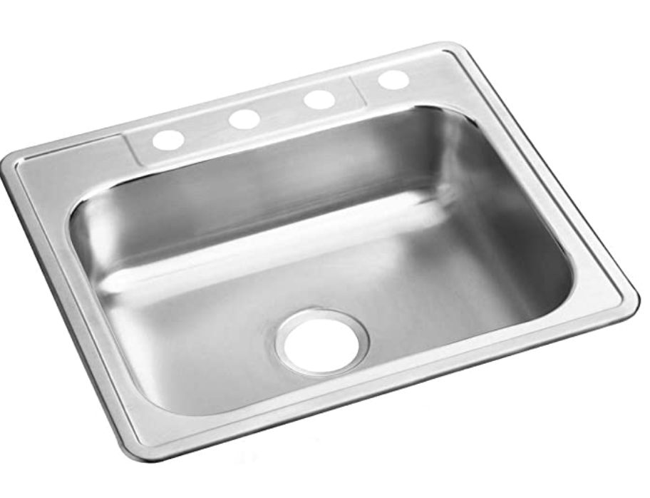 Dayton D125224 Single Bowl Drop-in Stainless Steel Sink