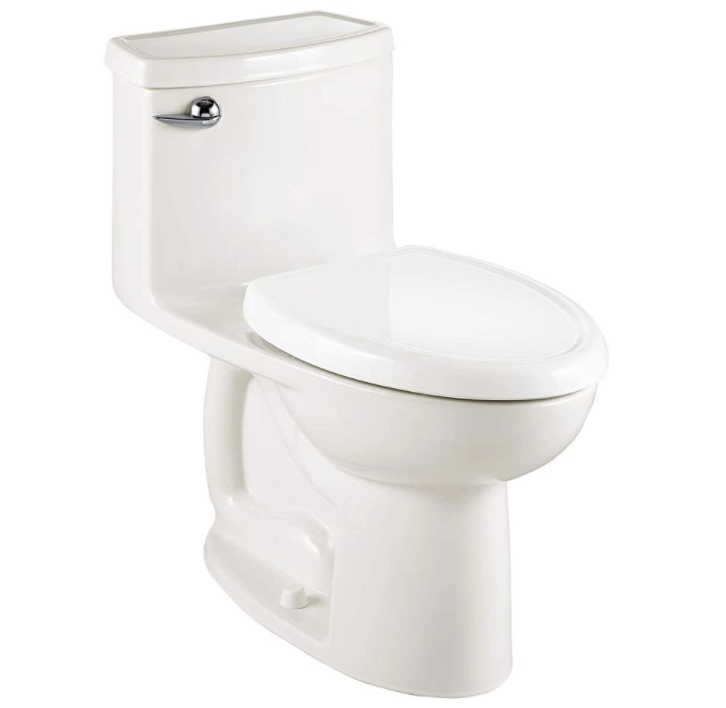 American Standard 2403128.020 Compact Cadet 3-FloWise Tall Height 1-Piece 1.28 GPF Single Flush Elongated Toilet with Seat, White