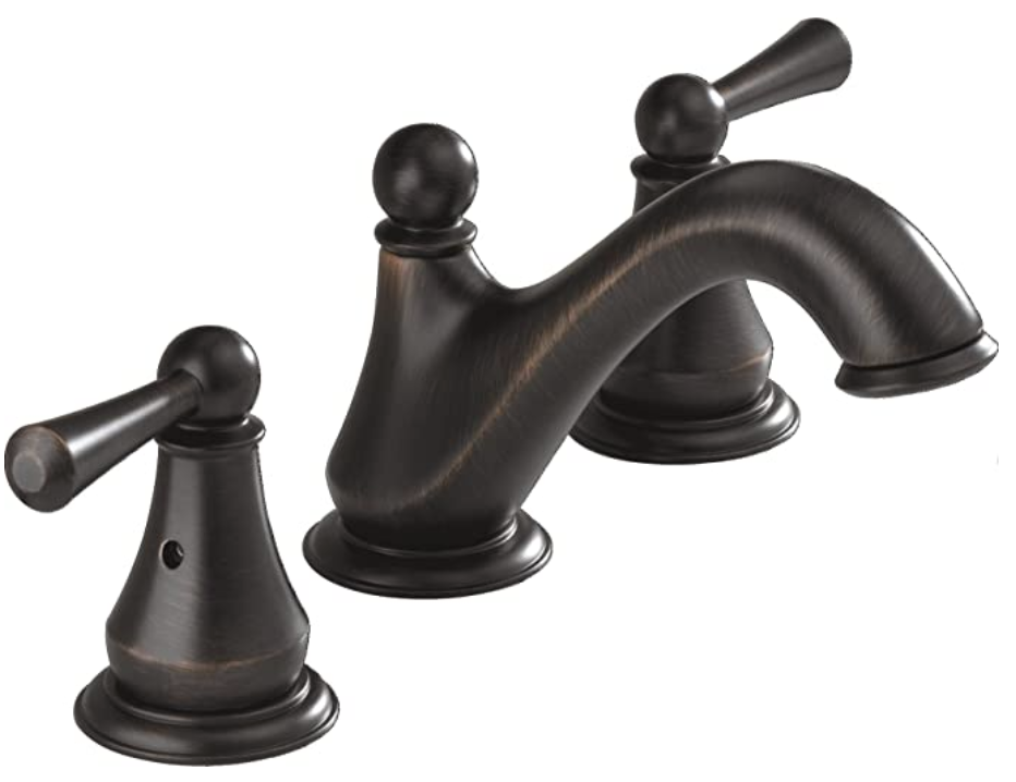 Delta Faucet Haywood 2-Handle Widespread Bathroom Faucet with Drain Assembly, Venetian Bronze 35999LF-RB
