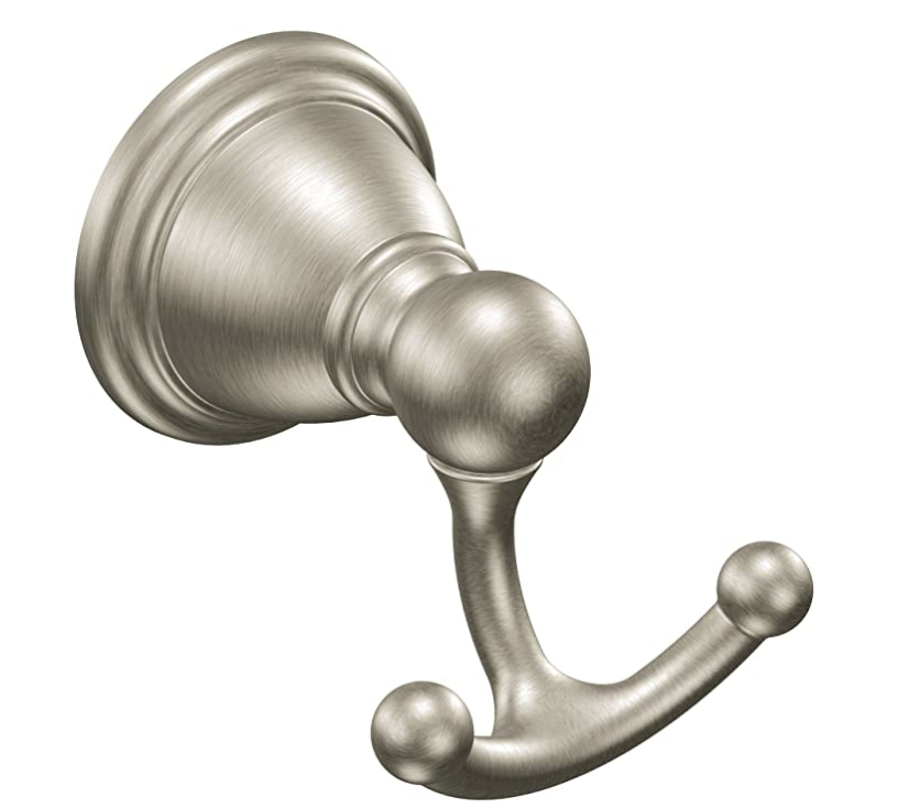 Moen YB2203BN Brantford Double Robe Hook, Brushed Nickel