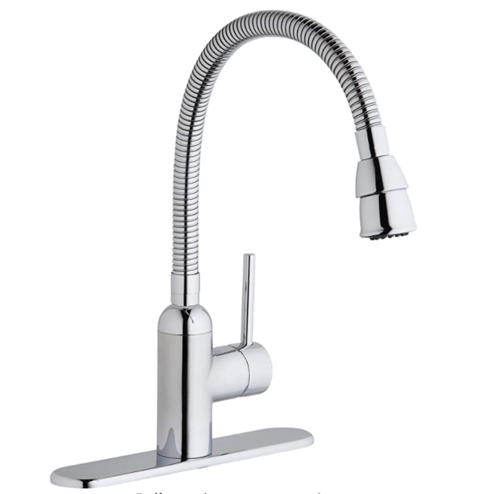 Elkay LK2500CR Laundry/Utility Faucet with Flexible Spout and Forward Only Lever Handle, Chrome
