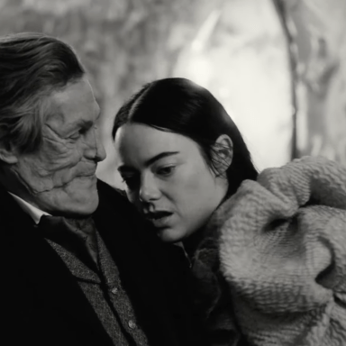 Willem Dafoe and Emma Stone in 'Poor Things'