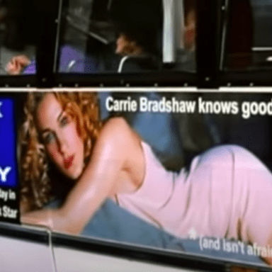Carrie Bradshaw Bus Advertisement 'Sex and the City'