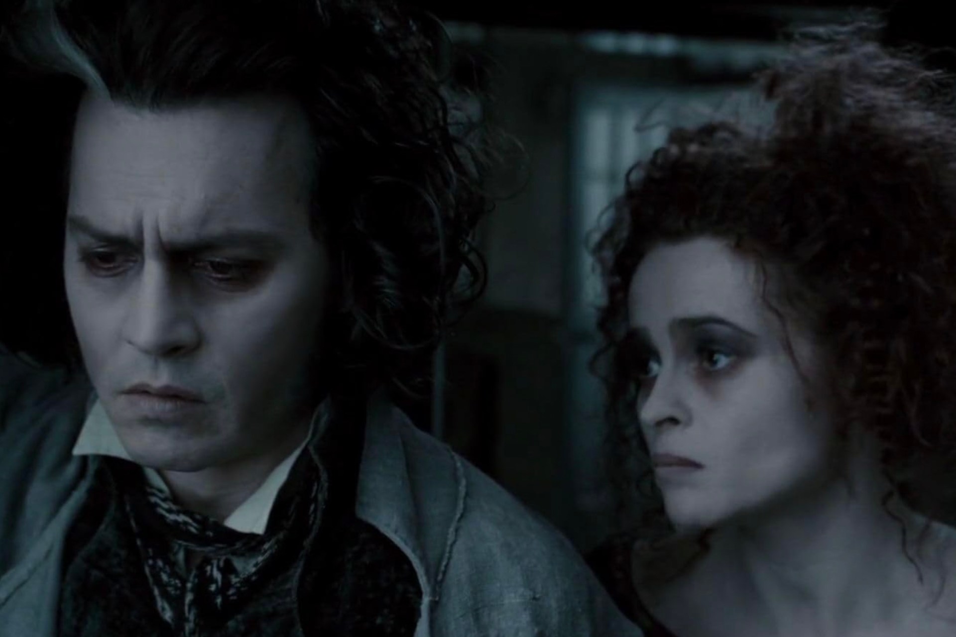 Johnny Depp and Helena Bonham Carter in 'Sweeney Todd'