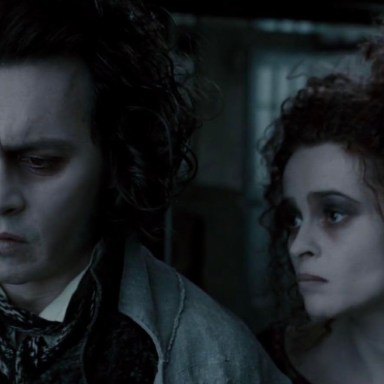 Johnny Depp and Helena Bonham Carter in 'Sweeney Todd'