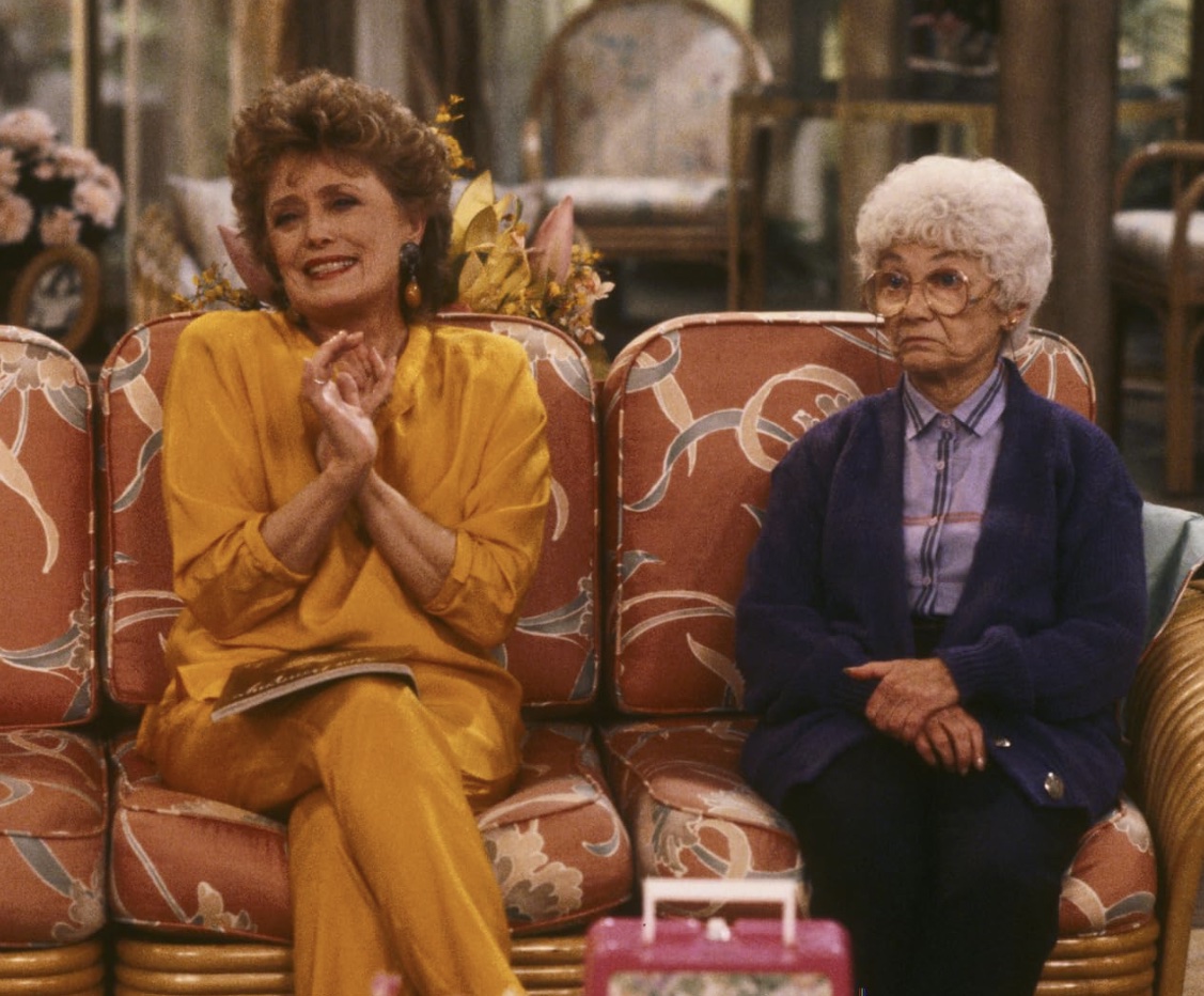 Rue McClanahan and Estelle Getty as Blanche and Sophia in 'The Golden Girls'