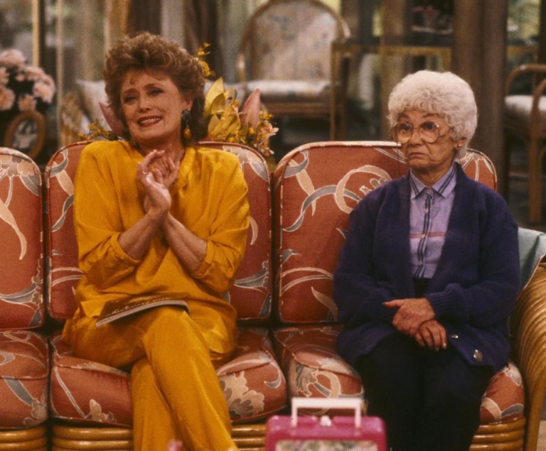 Rue McClanahan and Estelle Getty as Blanche and Sophia in 'The Golden Girls'