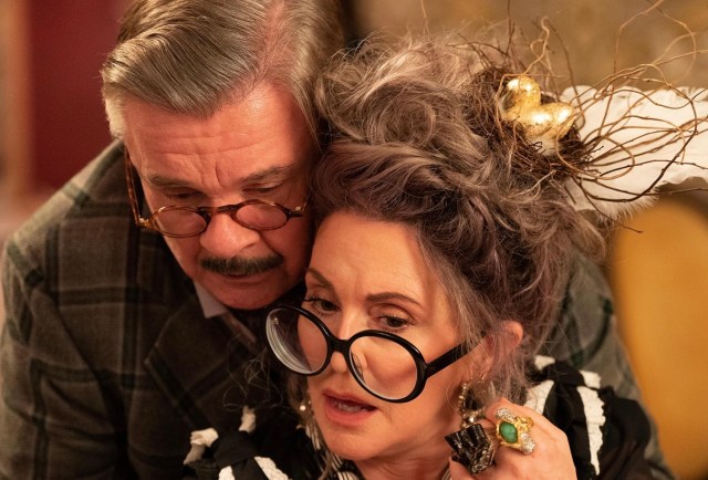 Megan Mullally and Nathan Lane in 'Dicks: The Musical'