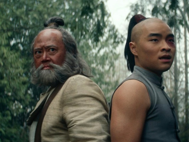 Paul Sun-Hyung Lee and Dallas Liu in Avatar: The Last Airbender (2024)