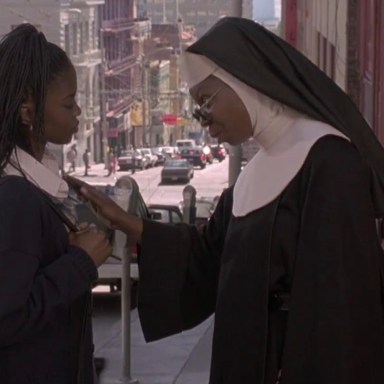 Whoopi Goldberg and Lauryn Hill in Sister Act 2: Back in the Habit (1993)
