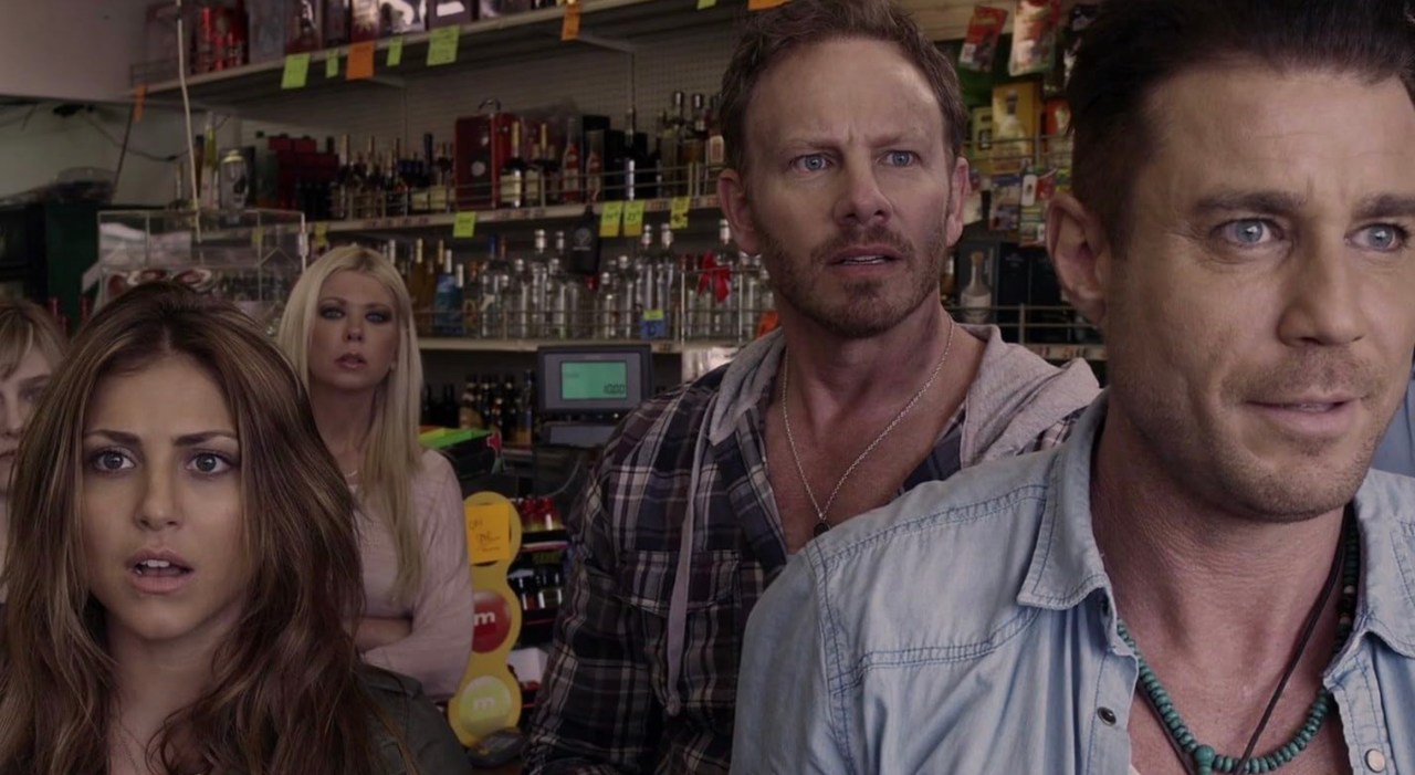 Tara Reid, Ian Ziering, Jaason Simmons, Cassandra Scerbo, and Aubrey Peeples in Sharknado (2013)