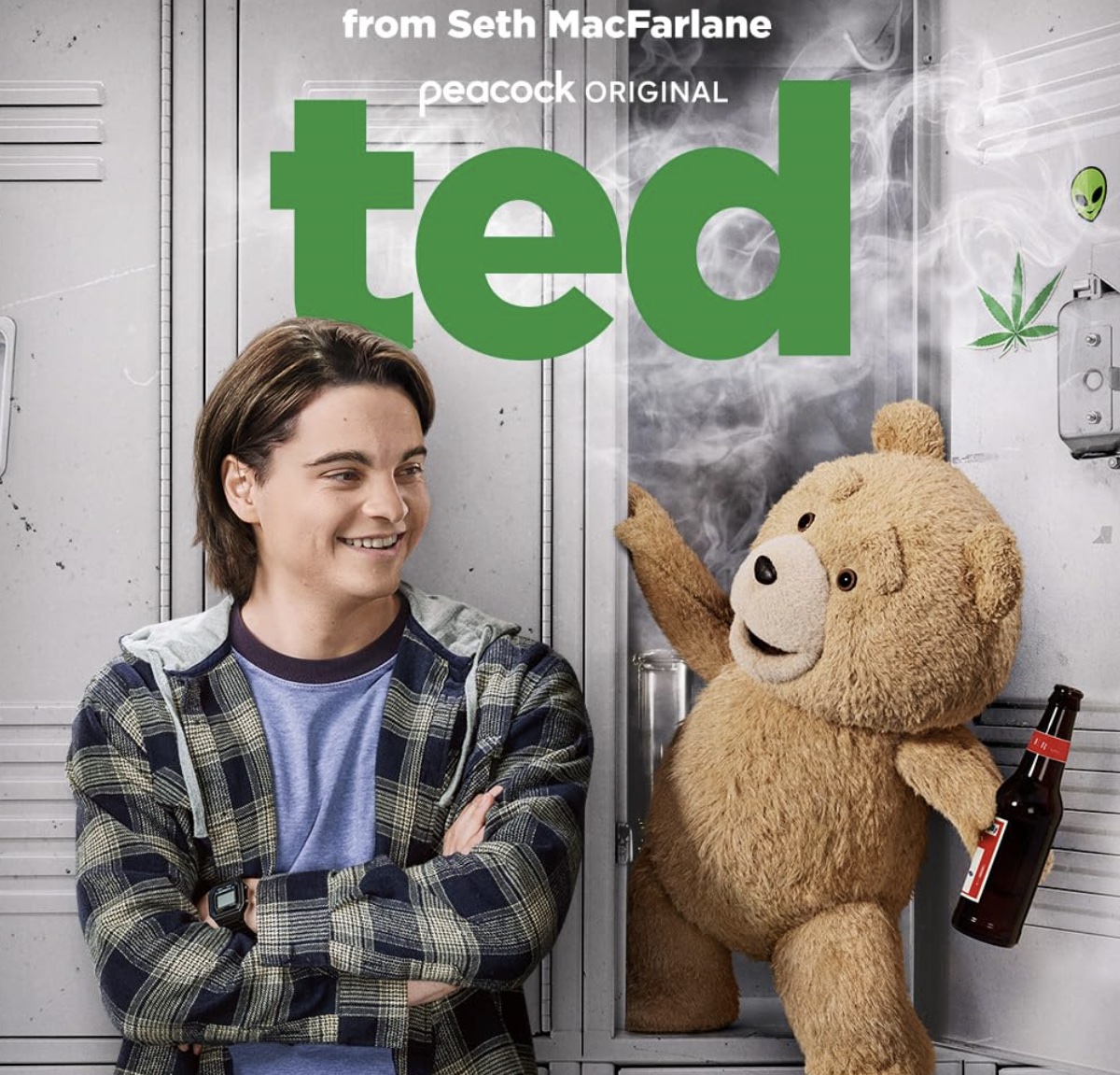 Seth MacFarlane and Max Burkholder in Ted (2024)