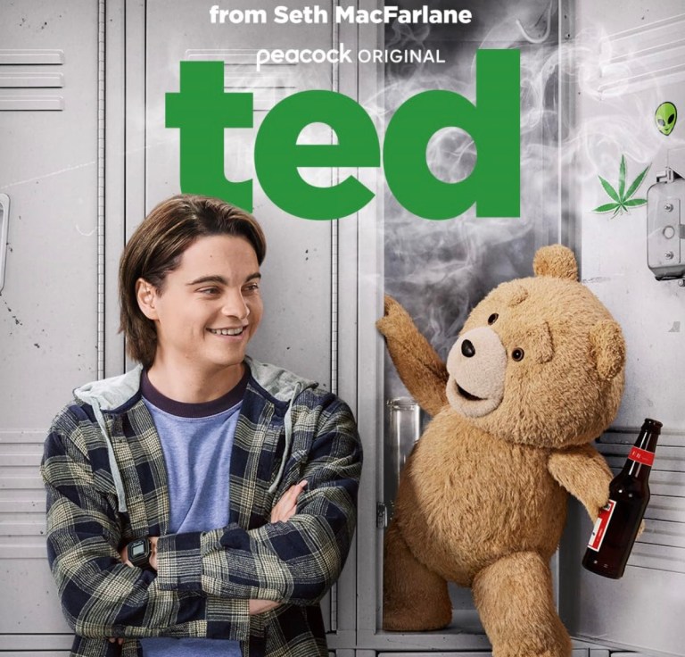 Seth MacFarlane and Max Burkholder in Ted (2024)