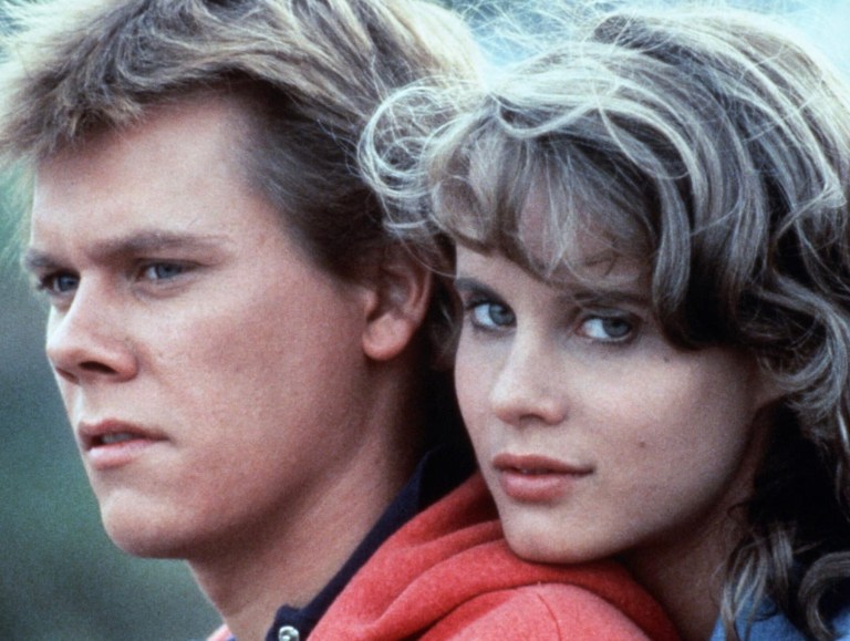 Kevin Bacon and Lori Singer in Footloose (1984)