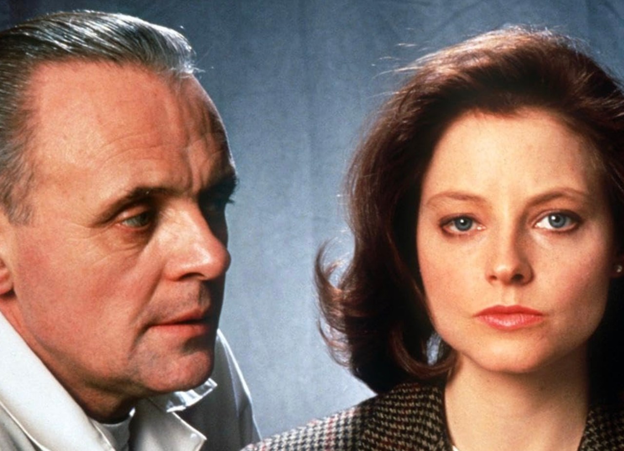 Jodie Foster and Anthony Hopkins in The Silence of the Lambs (1991)