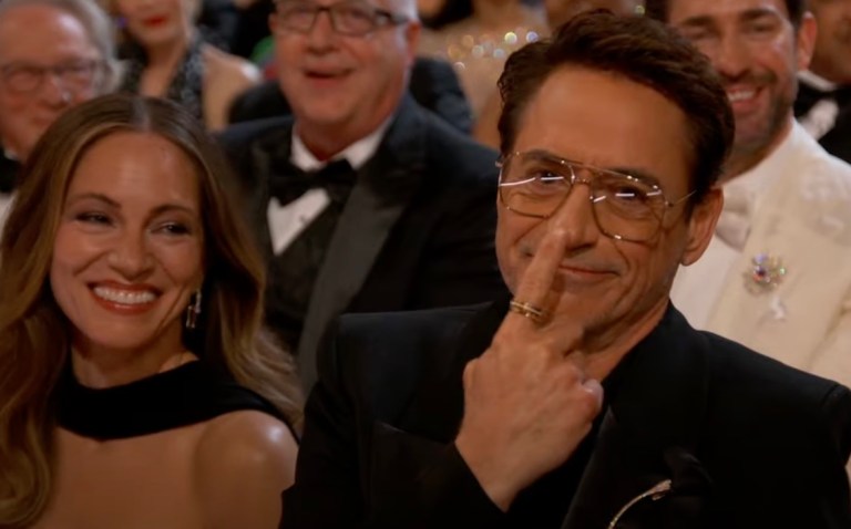 Robert Downey Jr. and Susan Downey at the Academy Awards